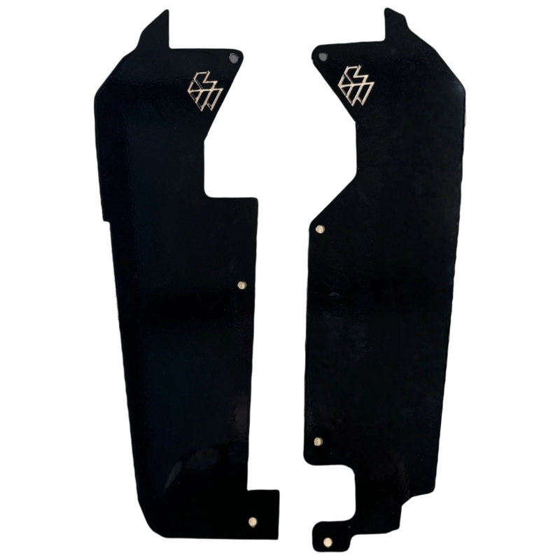 Polaris RZR Pro XP / Turbo R Rear Inner Fender Mud Guards Raw