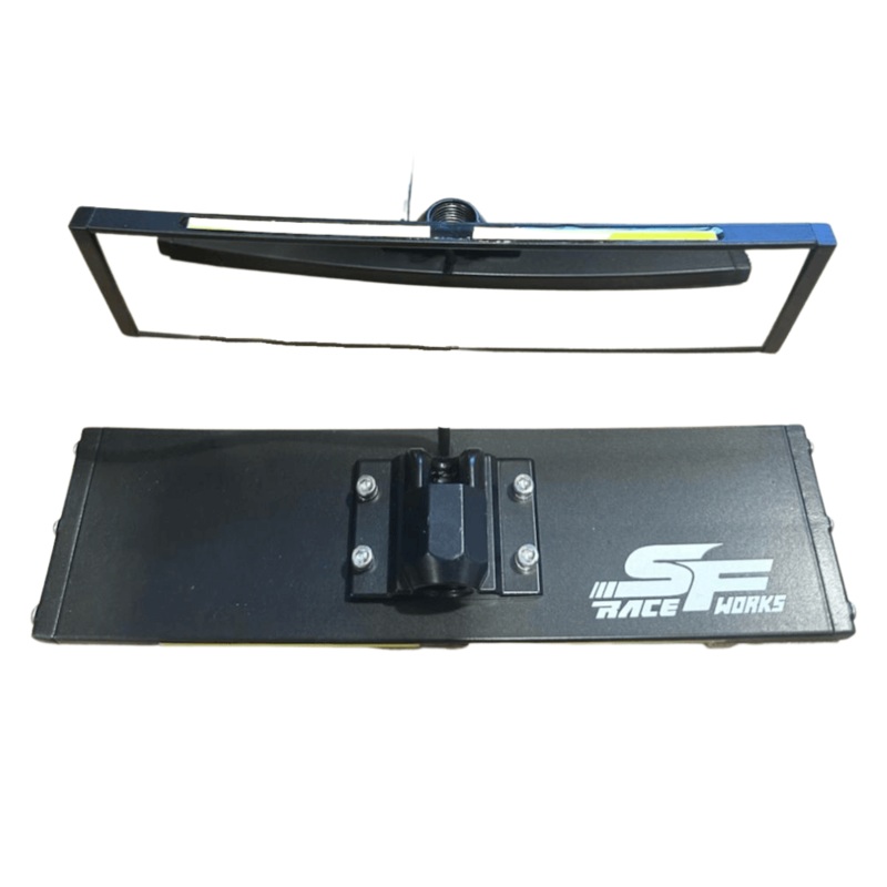 9 Aluminum UTV Rear View Mirror With Dome Lights
