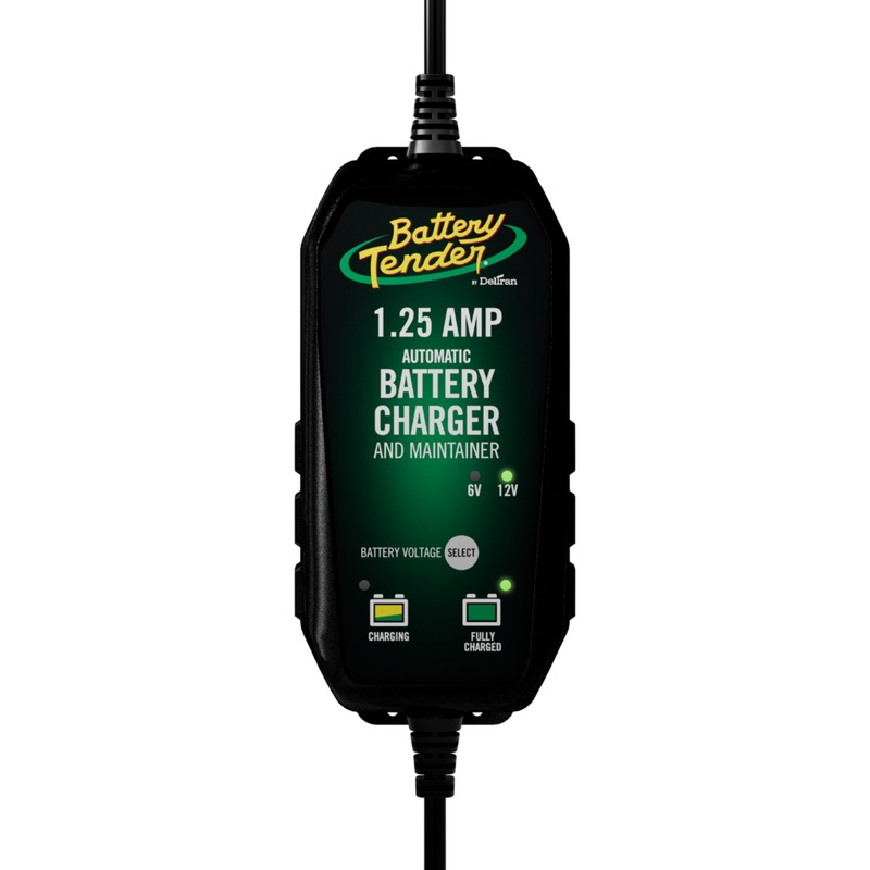 1.25 AMP Plus Selectable 12V / 6V Battery Charger