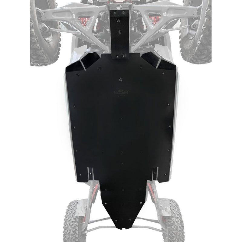 Polaris RZR Turbo R 4 Premium UHMW Skid Plate 2022 No Rock Sliders