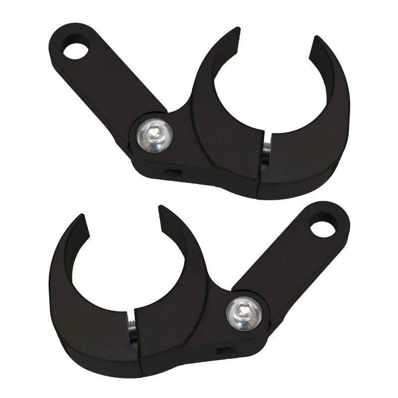 A-Pillar Light Mounts (Pair) Black 1.75″