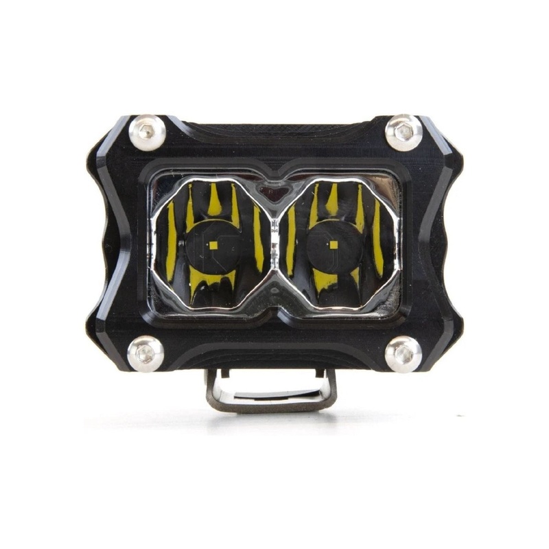 BA-2 LED Light Pod Clear Lens Spot Beam Pattern No Wiring Harness