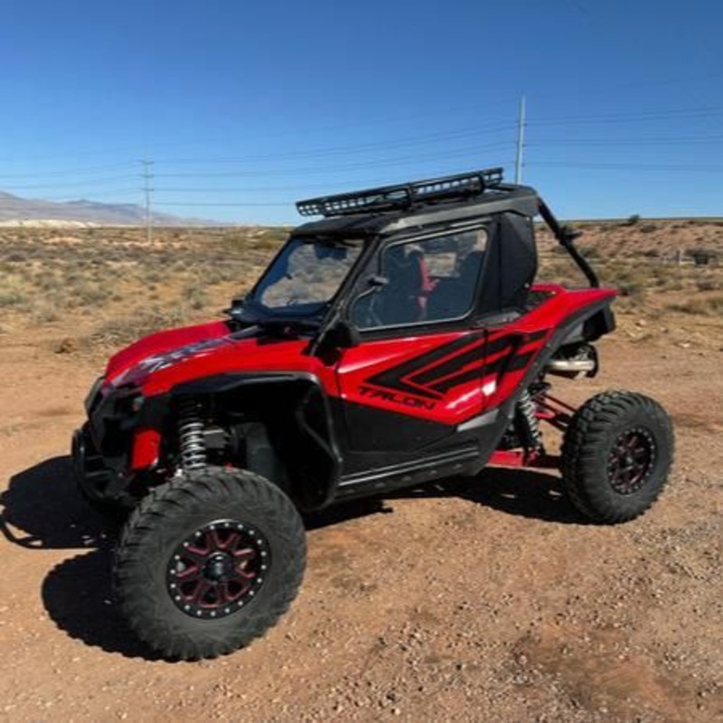 Honda Talon 2-Seat Cab Enclosure (Factory Doors) No Front Windshield No Rear Windshield Semi White