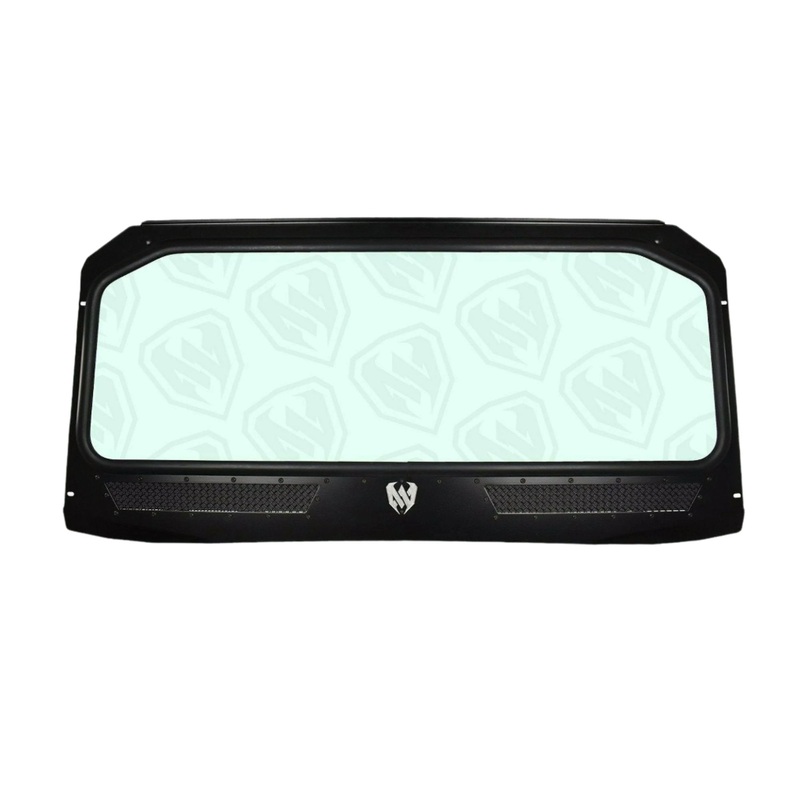 Polaris General Vented Glass Windshield Chrome Stainless Mesh / Stainless Screws