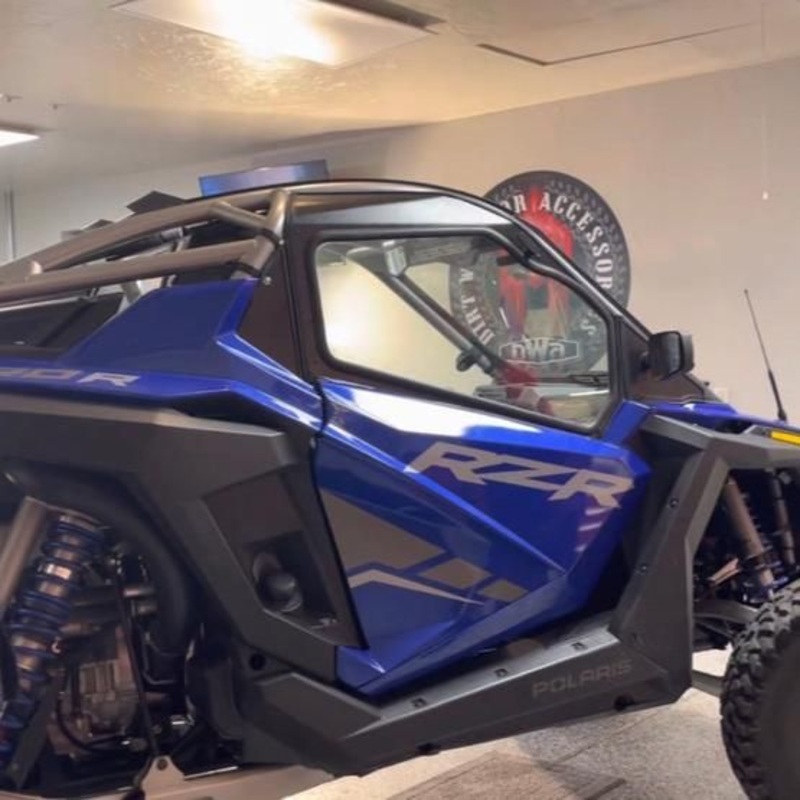 Polaris RZR Pro R (2-Seat) Cab Enclosure (Factory Doors) No Front Windshield No Rear Windshield Semi White