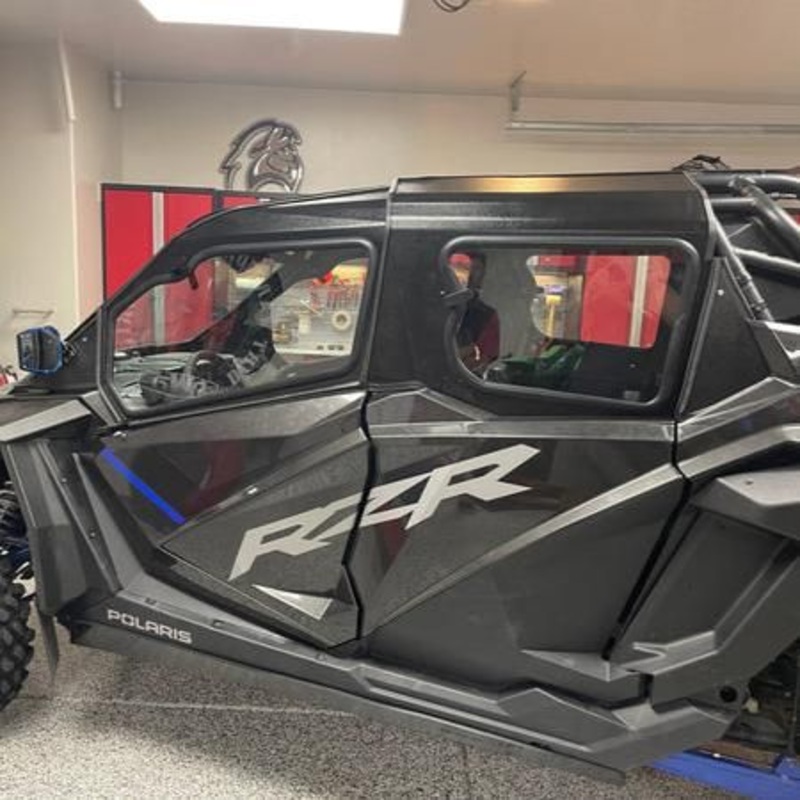 Polaris RZR Pro XP / Turbo R (4-Seat) Cab Enclosure (Factory Doors) No Front Windshield No Rear Windshield Semi White