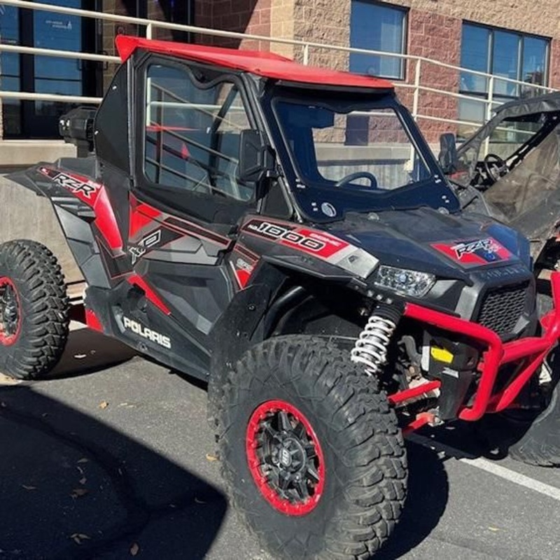 Polaris RZR XP 1000 / Turbo (2-Seat) Cab Enclosure (Factory Doors) No Front Windshield No Rear Windshield Semi White