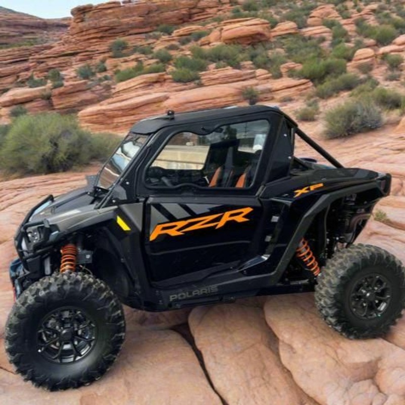 Polaris RZR XP Cab Enclosure (Factory Doors) No Front Windshield No Rear Windshield Semi White