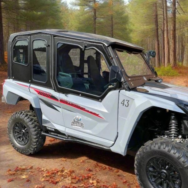 Yamaha RMAX-4 Cab Enclosure (Factory Doors) No Front Windshield No Rear Windshield Semi White