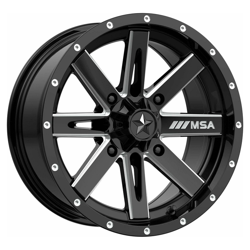 M41 Boxer Wheel (Gloss Black Milled) 4×110 14×7 (10mm)