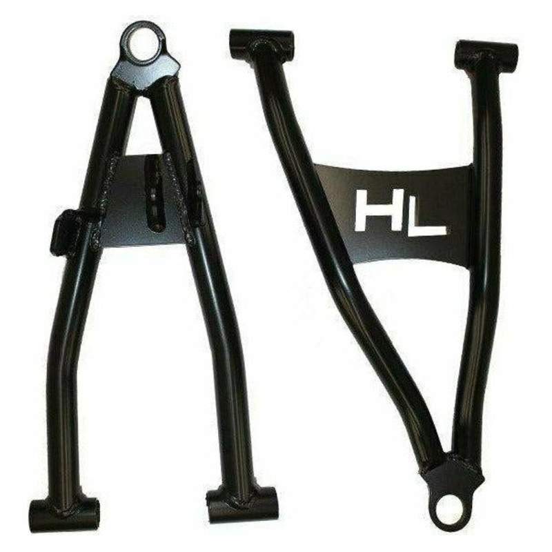 Polaris Ranger XP 1000 Front Forward Offset Control Arms Black No Ball Joints