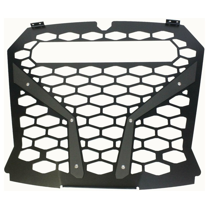 Polaris RZR Turbo S Front Grille with Light Pocket Black No Light Bar