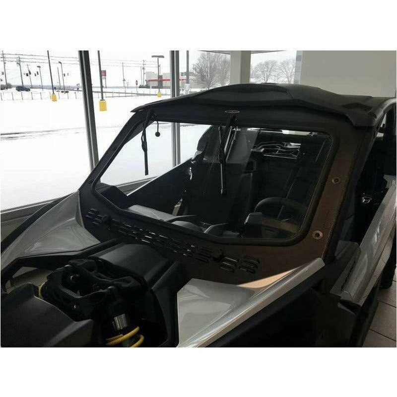 Can Am X3 Vented Glass Windshield Texture Black No Wiper