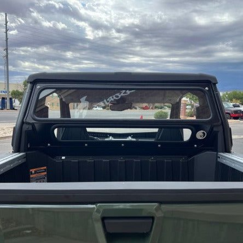 Polaris Xpedition Rear Windshield Standard Texture Black Semi White Emblem