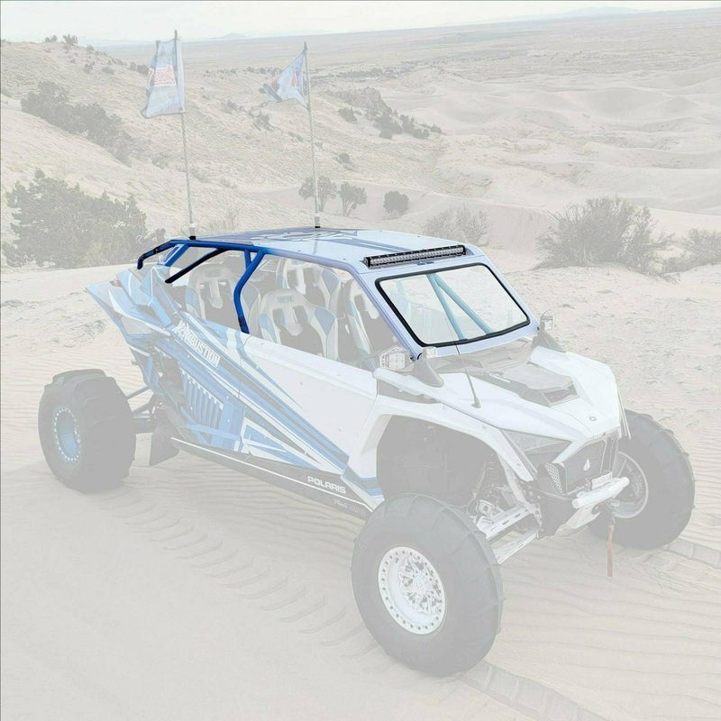 Polaris RZR Pro XP 4 Raw Fastback Shorty Cage with Light Pocket